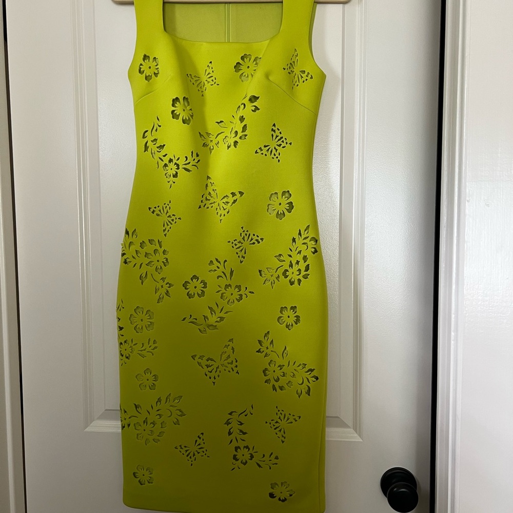 Badgley Mischka Sleeveless Cutout dress.